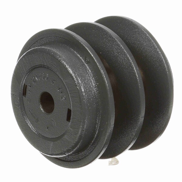 2 Groove Cast Iron Finish Bore Fhp Variable Pitch Sheave, 2VP36X1/2